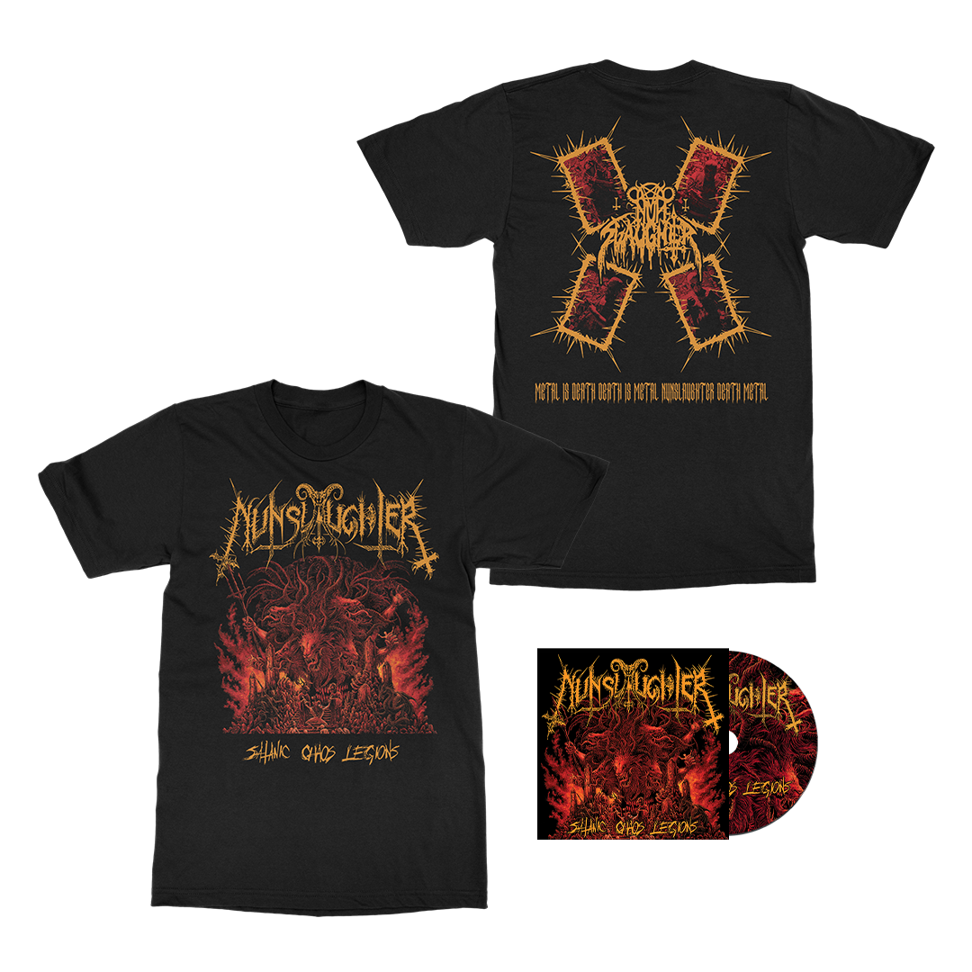 Nunslaughter - Satanic Chaos Legions - CD Merch Bundle