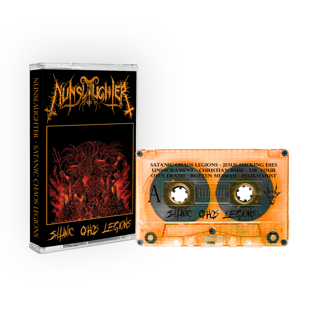 Nunslaughter - Satanic Chaos Legions - Transparent Orange Cassette